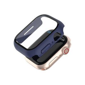 Worryfree Gadgets Protective Bumper Case with Glass for Watch 41mm Blue